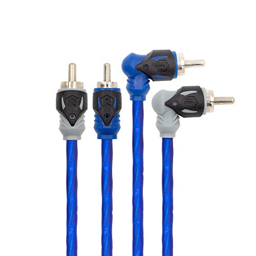 Cable RCA de 2 canales Raptor de 20 pies para eliminar ruidos y zumbidos en el audio del coche