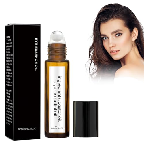 8ml Castor Oil Eye Roller 1 PCS, Rollerball Castor Oil, Castor Oil Roller Ball, Eye Roller, Castor Oil and Frankincense Roller Ball, Castor Oil for Skin, Developed to Suit a Variety of Skin Types