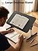 SAIJI Book Stand for Reading Hands Free with Page Paper Clips in Bed,Laptop Desk Table, Portable Lightweight Lap Desk Tray for Writing Eating Breakfast on Couch Sofa Floor (20.5