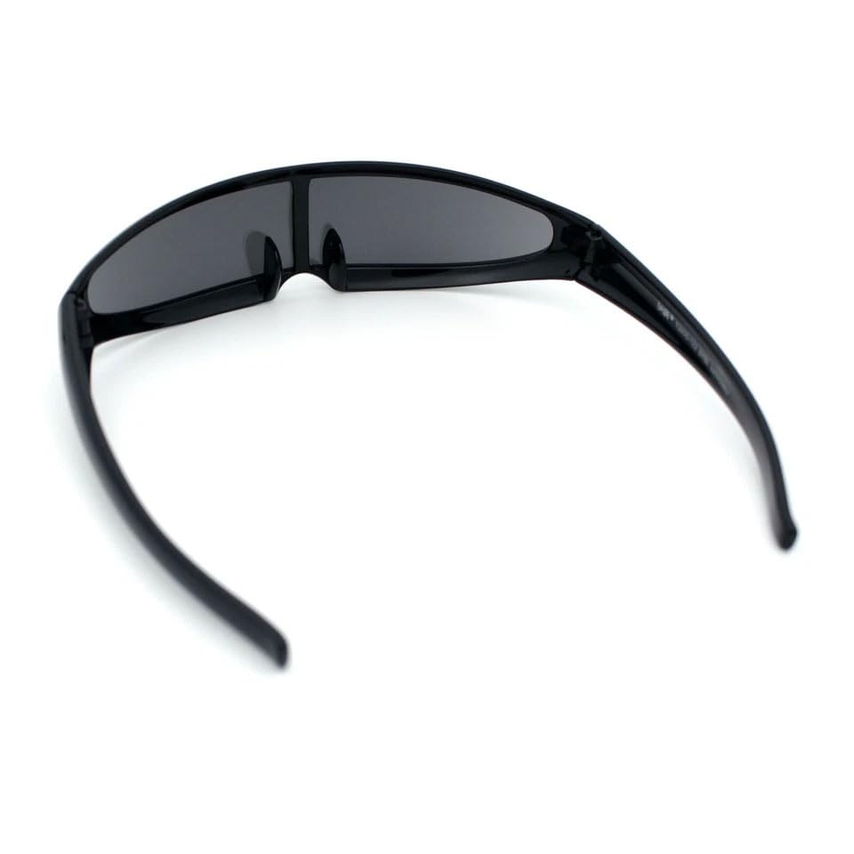 Image of SA106 Mirror Lens Monolens Cyclops Robotic Futuristic Sunglasses