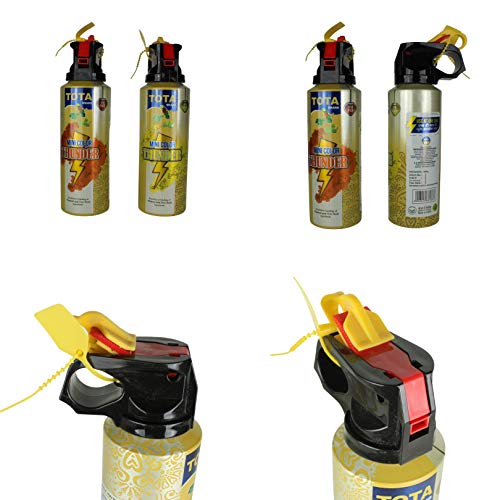 Pb Tota Mini Thunder Blaster Holi Gulal Spray Holi Color Powder (Pack Of 4, Yellow, Pink, Orange, Green)