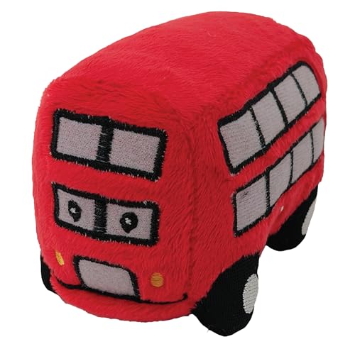 Marionnette à doigt bus rouge jouet en peluche jeu de rôle enfants