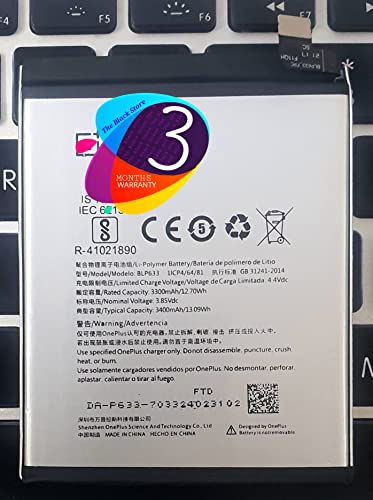 Image of Original Replacement Part for OnePlus 3T A3010 A3003 Replacement Part Model BLP633 (3400Ah) with 90 Days Warranty