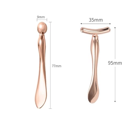 Augencreme Applikator,2 Stück Augenmassagegerät Gesichtsroller Augenmassage Stick Zauberstab Augen Roller Kugel Massagestab Massagegerät Werkzeug für Gesichtspflege Antialterung