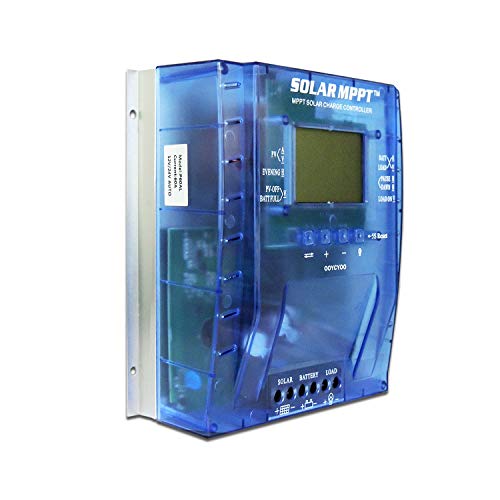 OOYCYOO MPPT Charge Controller 40 amps, 12V 24V Automatic 40A Solar Panel Charging Regulator, Maximum 100V Input, with LCD Display, for Lead-Acid Sealing Gel/AGM/LiFePO4 (P40AL)
