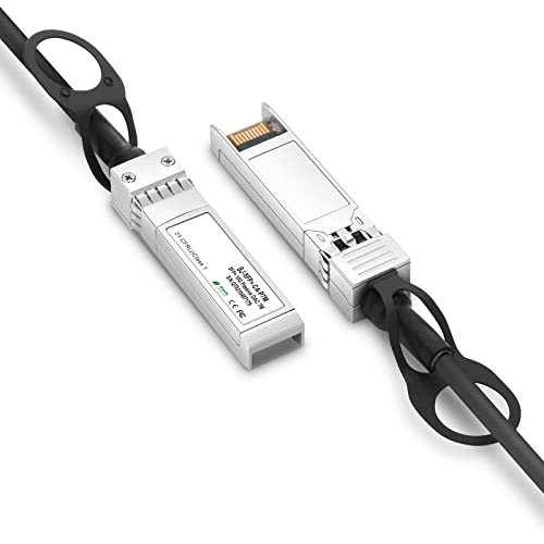 QINIYEK 10G SFP+ DAC Twinax Cable, Direct Attach Copper(DAC) Passive Cable, Compatible with Cisco SFP-H10GB-CU7M, Ubiquiti UniFi, Supermicro, Netgear, Mikrotik, 7 Meter(23ft)