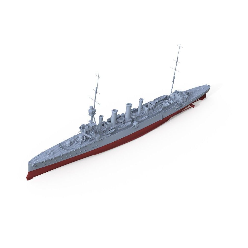 Niepomalowany lekki krążownik wojskowy model 1/350 HMS klasy Weymouth w pełnej obudowie