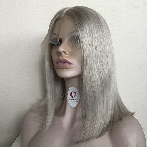 Human Hair Bob Wig 12 Inch 150 Density Pre Plucked Lace Front Amazon.com : Foreverlove 12 Inch Bob Wig Human Hair 13x4  main image 3