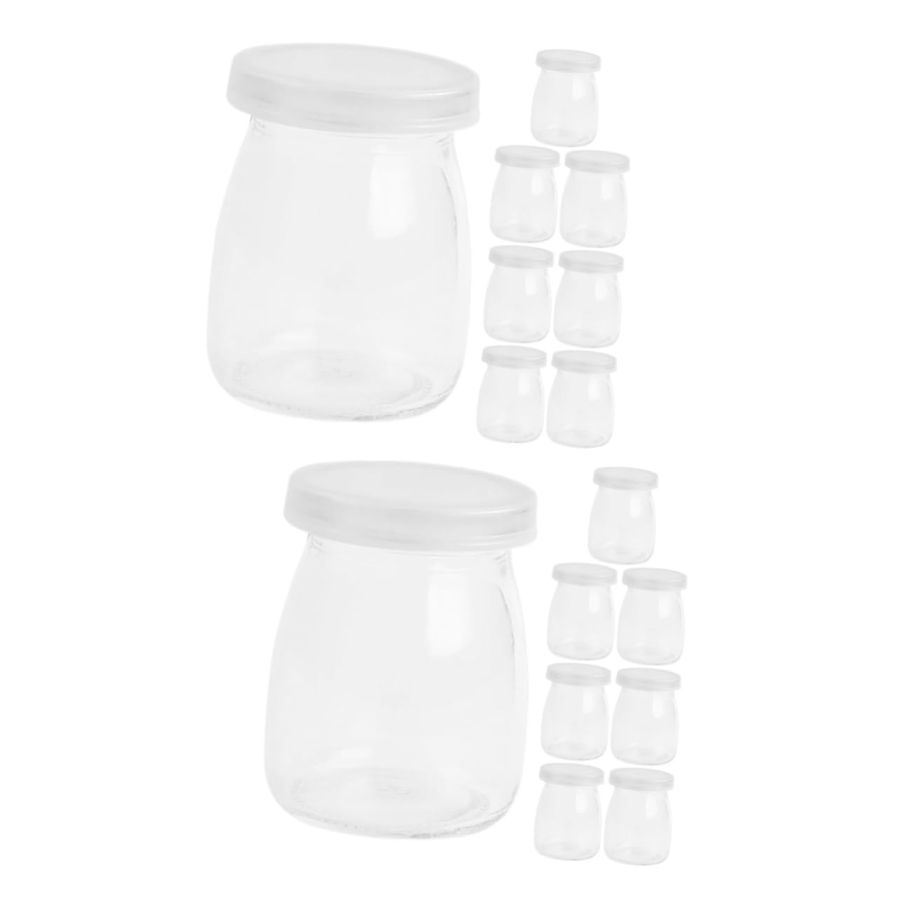 Amazon.co.jp: PartyKindom 16個 プリンボトル パフェ容器 ハニー 
