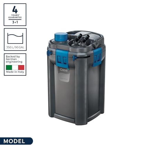 Image of OASE BioMaster External Filter for Aquariums Up to 90 Gallons, Multi-Stage Filtration, Easy Maintenance Prefilter, Quiet Canister Filter, German Engineering