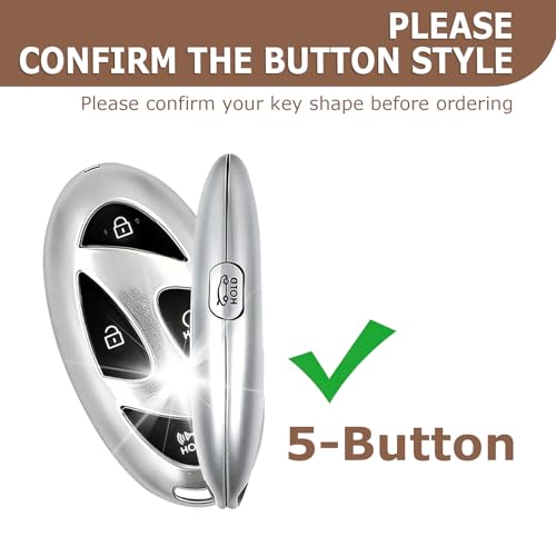 YDLYDK 2-Pack for Hyundai Key Fob Cover TPU Case Accessories 5-Button by YDLYDK - Used condition - Image 2