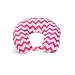 World's Best Feather Soft Microfiber Chevron Design Neck Pillow, Pink