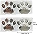 LZLRUN 3D Dog Paw Footprint Sticker Decal Auto Car Emblem Decal Decoration (Silver)