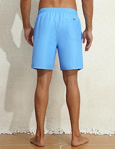 Nonwe Men's Swim Trunks with Compression Liner Quick Dry 2 in 1 Summer Board Shorts with Pockets4