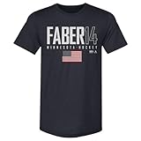 500 LEVEL Brock Faber Minnesota USA Elite Men's Premium T-Shirt (Tri Navy, X-Large)