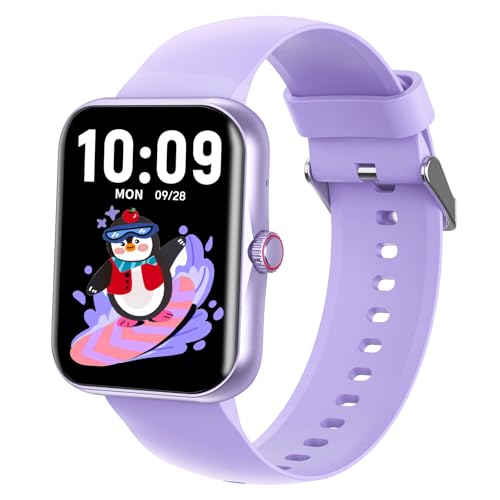 Alutoria Kinder Telefonuhr Touchscreen, Fitness-Tracker für Teenager, Glänzendes violett