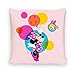 Disney Home Minnie – poduszka dekoracyjna z wypełnieniem i zamkiem błyskawicznym – 40 x 40 cm – poduszka do rzucania z wypełnieniem, wspaniała poduszka dekoracyjna na sofę, kanapę, do salonu i sypialni – miękka poduszka do przytulania