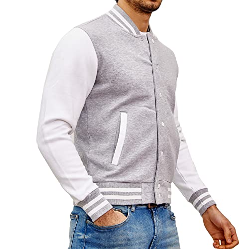 Subliminal Mode - K497 College Teddy zweifarbig, K497 grau/weiß, XX-Large