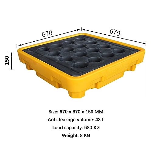Palette de confinement empilable pour éliminer les fuites d'hydrocarbures