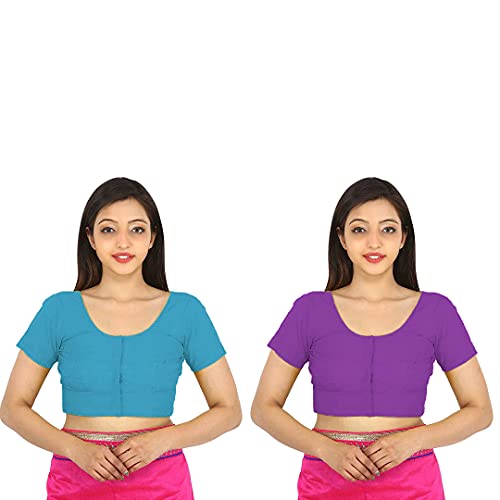 Image of Namita Women's Rubia Cotton Solid Half Sleeve Blouse