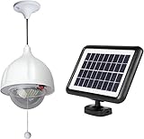 MicroSolar Super Bright - Lithium Battery - 60 LED Solar Shed Light - Power Adjustable
