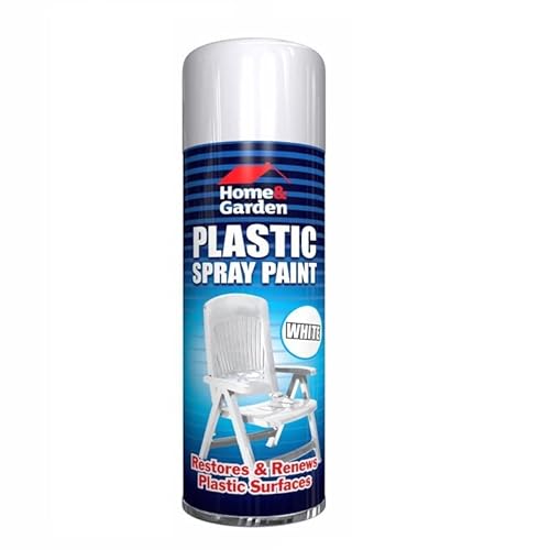 SuperGift.com 300ml All Purpose Aerosol White Plastic Spray Paint Quick Drying Spray, Fast Dry and Excellent Coverage for Most Plastics – PVC, Polypropylene & Casting Resin More by Diva Gift