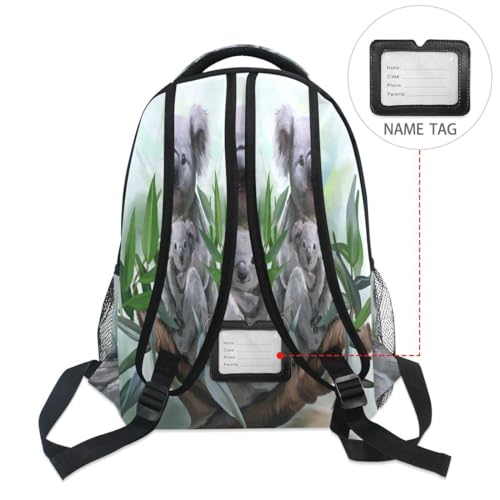 Sac à dos Koala enfants robuste avec étiquette de nom intégrée - 2