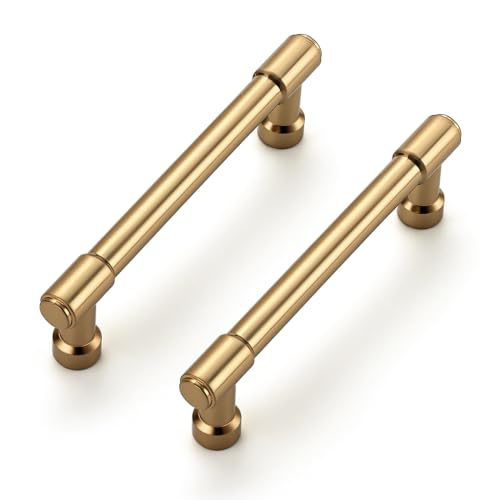 Image of Ravinte Polished Champagne Bronze Cabinet Handles 3 Inch 10 Pack