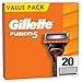 Produktbild Gillette Fusion5 Rasierklingen, 20 ORIGINAL Ersatzklingen, Klingen für Herren mit Größerem Gleitstreifen für ein Sanftes Gleiten und 5 Klingen für eine Unglaublich Gründliche und Komfortable Rasur
