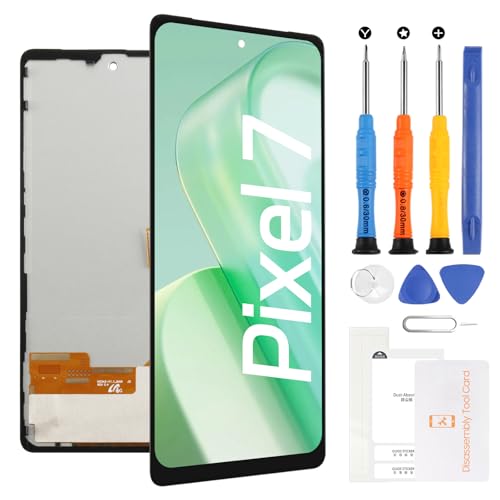 TFT for Google Pixel 7 Screen Replacement 6.3 LCD Display Touch Digitizer Assembly Full Repair Kit with Tools (GVU6C GQML3 GO3Z5 Series No Fingerprint)