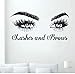 Adesivi Murali E Murali Ciglia E Sopracciglia Decalcomania Da Muro In Vinile Estensioni Ciglia Sopracciglia Adesivo Murale Occhi Decalcomanie Per Ragazze Decorazione Domestica Rimovibile 57 * 28Com
