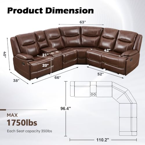 ANJ Genuine Leather Recliner