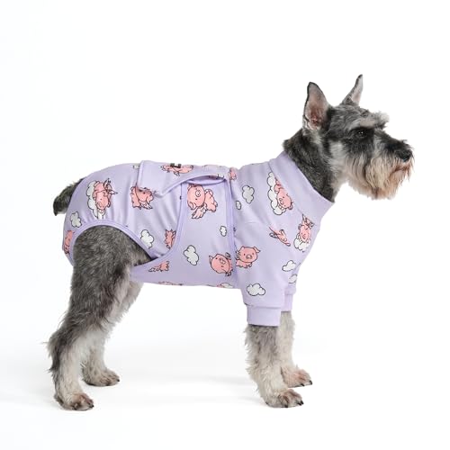 Image of Spark Paws Dog Recovery Suit - Surgical Onesie After Surgery, Male & Female | Full-Body & Belly Coverage Post Spay, Neuter or Abdominal Surgery - a Soft Cone Alternative. Breathable; Fits All Breeds