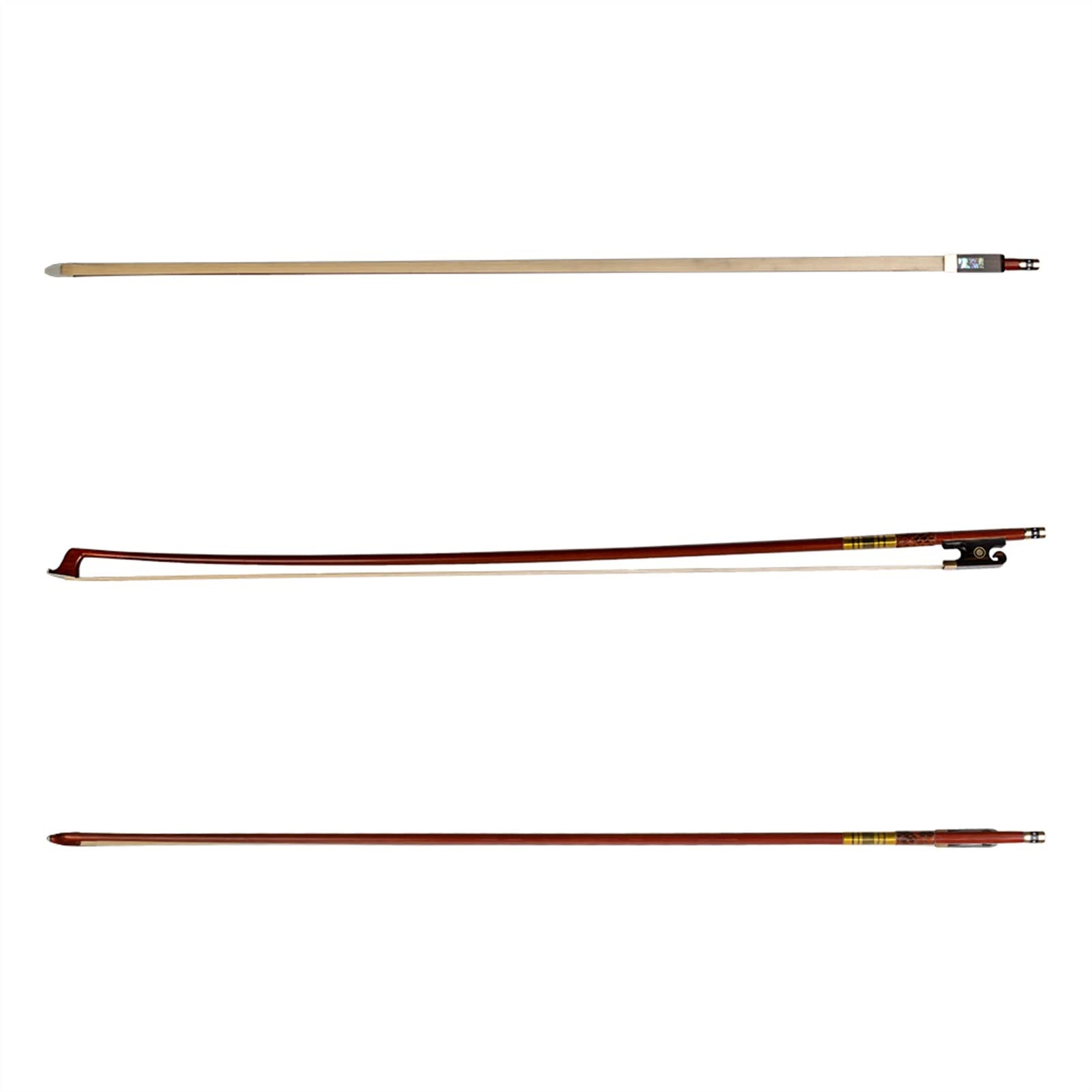 FLFL Arco per Violino in Legno di Pernambuco 4/4 Ben Bilanciato E Leggero in Vero Crine di Cavallo Mongolo Arco Violino Standard