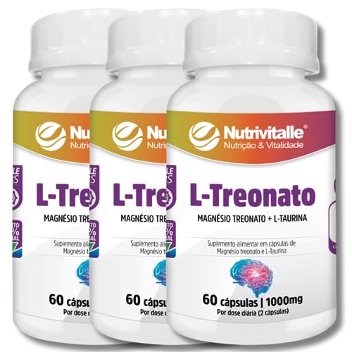 L-Treonato 1000mg 60 Cápsulas Nutrivitalle
