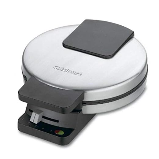 Cuisinart Round Classic Waffle Maker, Brushed Stainless, WMR-CANAS