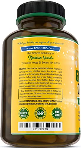Glucosamine Chondroitin With Turmeric Msm Boswellia Bromelain & Quercetin, 90 Caps #TOP7