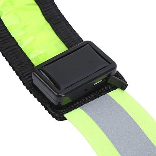 banapoy Cintura iluminada, cintura refletiva recarregável por USB, para caminhadas noturnas e corrid