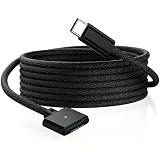 140W USB-C to Magnetic 3 ケーブル、ナイロン編組 6 フィート、MacBook Air 2023/2022(M2)、MacBook Pro 2023(M3、M2、14-16 インチ)、MacBook Pro 充電ケーブル (M3) (2 メートル/ 6.6フィート) (黑)