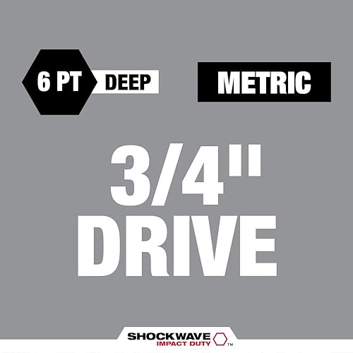 Miniatura 2 de MILWAUKEE Shockwave Impact Duty 3/4" Drive (49-66-6408)