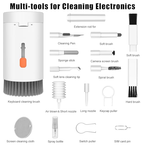 VICHYIE 20 in 1 Multifunctional Cleaner Kit for Electronic Devices (White) by VICHYIE - Image 7
