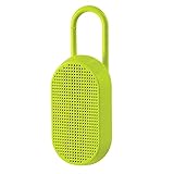 Lexon MINO T Altavoz Bluetooth Resistente al Agua con mosquetón - Amarillo Fluorescente