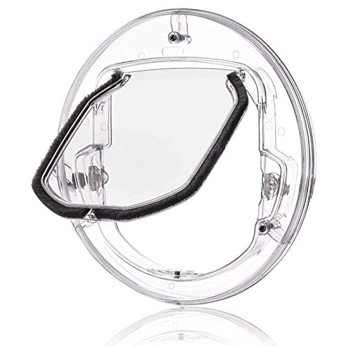 Katzenklappen Hua Katzenklappen- / Haustiertür Mit 4-Wege-Verriegelung, Transparente Winddichte Klappentür Für Glasholztür Und Fenster