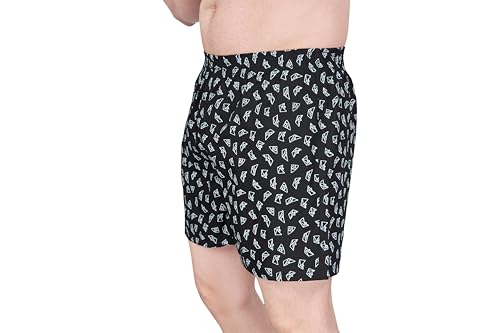Image of Nermosa Pure Cotton Comfortable & Breathable Printed Regular Shorts /Boxer for Men, Pack of 3