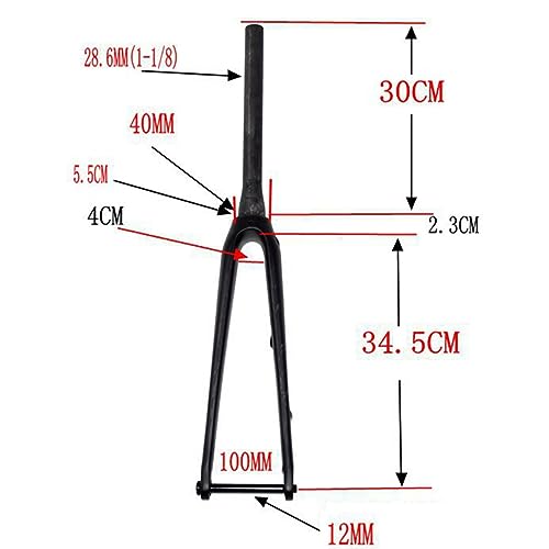 Fourche rigide carbone route 700c pour éliminer le jeu de direction et optimiser le disque - 5