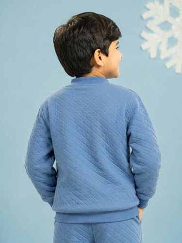 Image of KiddoPanti Boys & Girls Quilted Winter Jacket | 60% Cotton 40% Polyester Quilted Fabric | 2 Insert Pockets | Fron Zip Open | Kids Winterwear