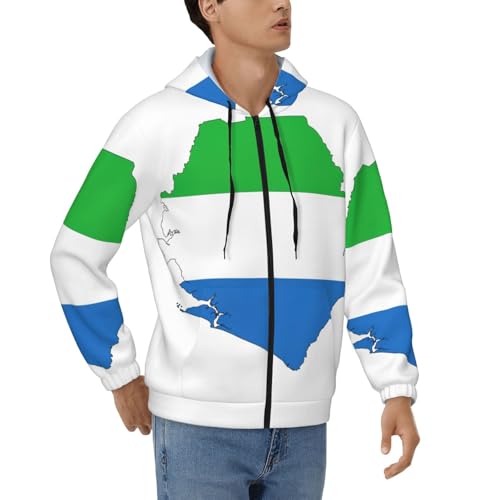 Sweat à capuche zippé Sierra Leone EdWal veste homme confortable