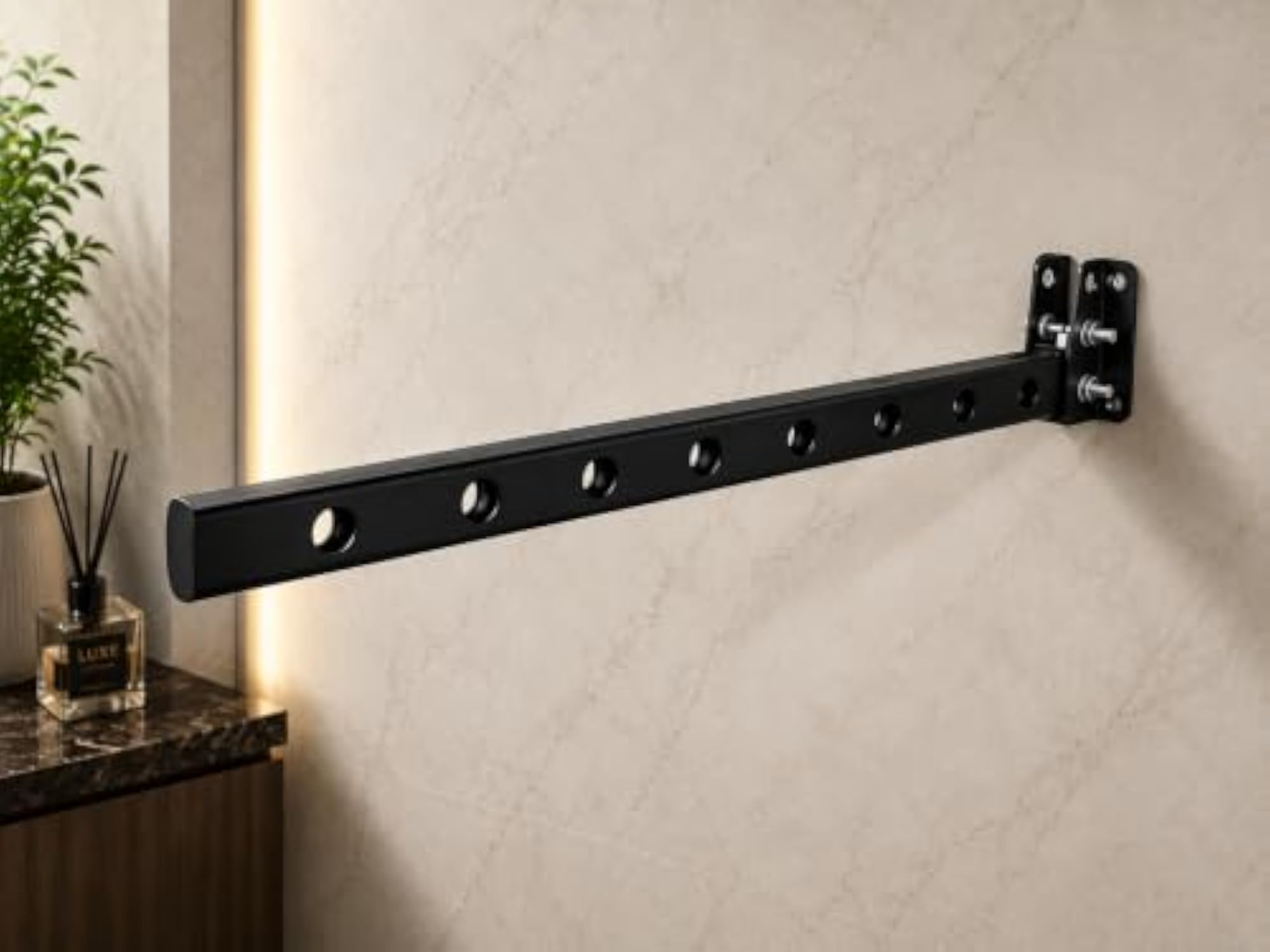 Wall-Mounted Foldable Clothes Hanger