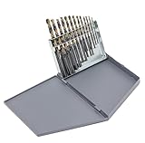 Drill America 13 Piece Heavy-Duty High Speed Steel Mechanic Length Drill Bit Set (1/16' - 1/4' x 64ths), KFD...