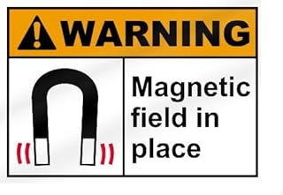 Warning Magnetic Field In Place Sticker